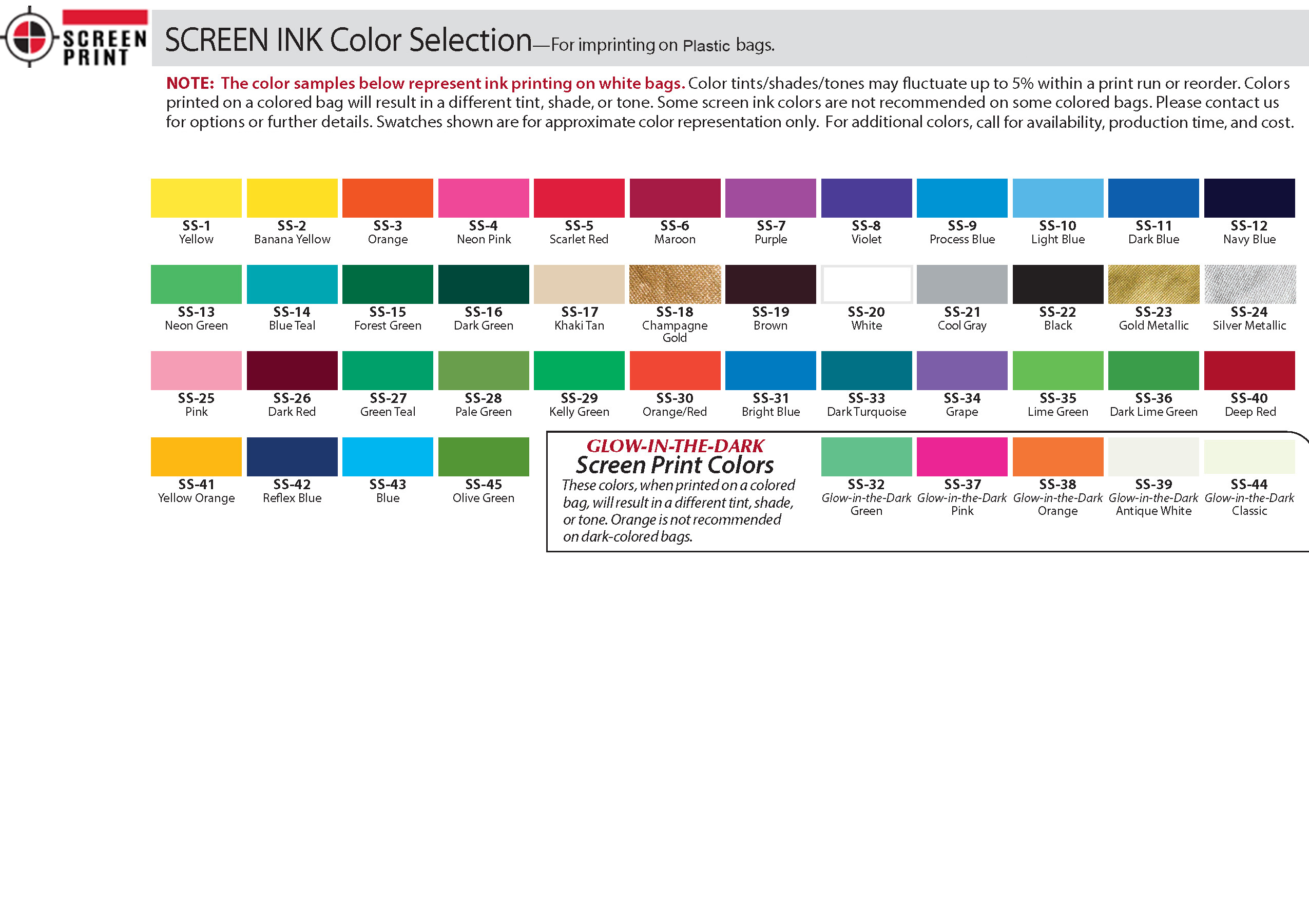 color chart