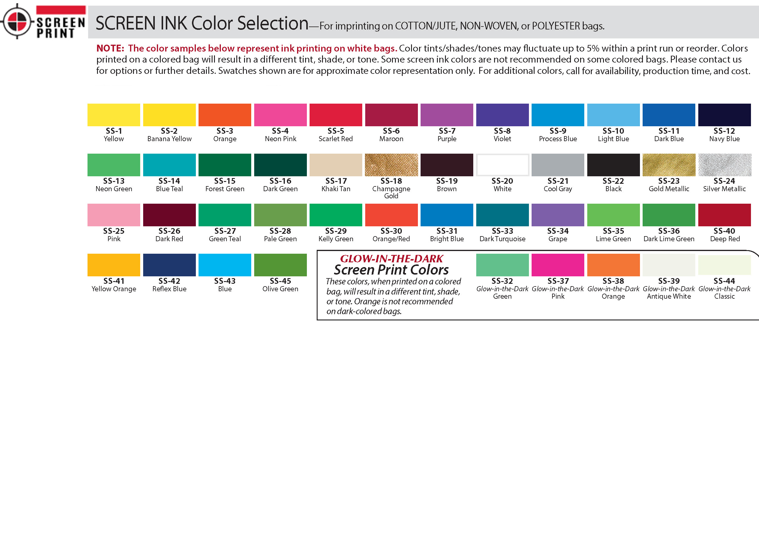 color chart